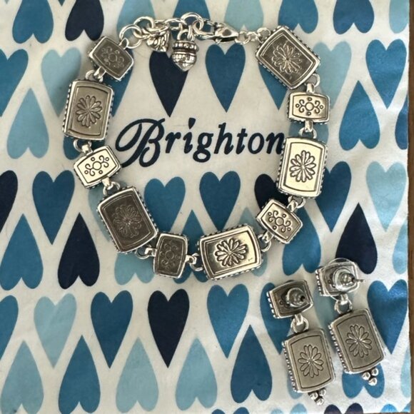 Brighton Water Lily Demi-Parure Necklace, Bracelet and Earrings Set - Picture 10 of 11